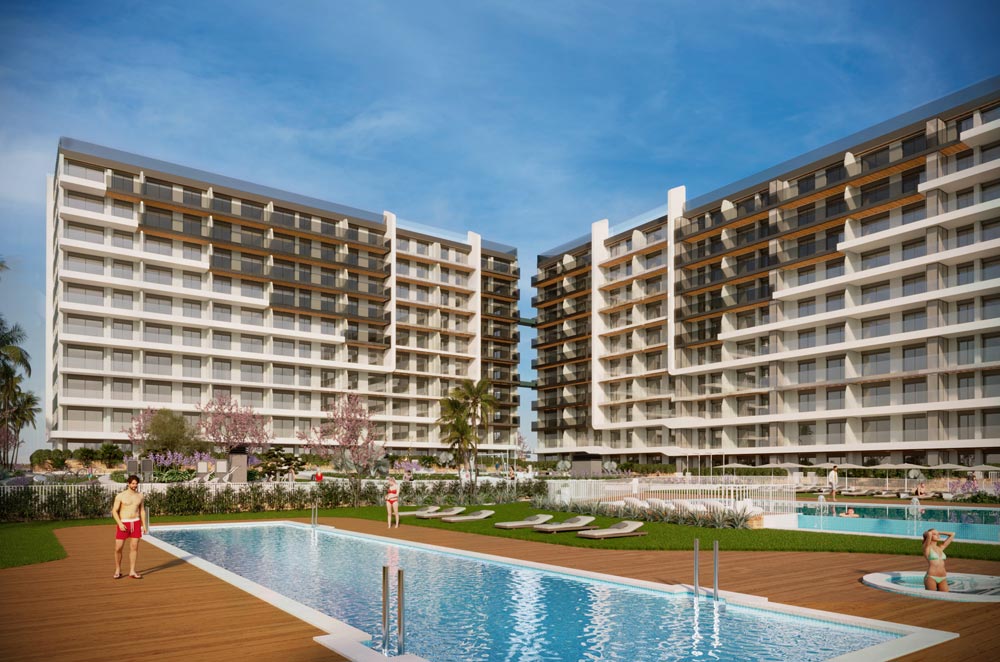 Ekskluzywne apartamenty 350 m od morza w Punta Prima