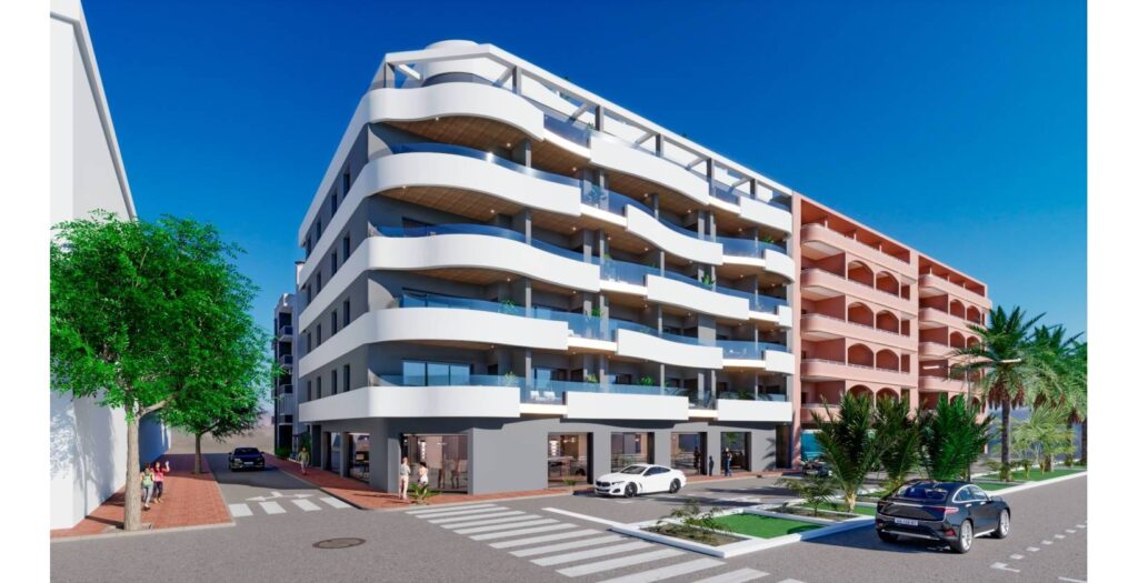Wspaniałe apartamenty 100 m od morza w Torrevieja